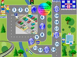 Интерактивная игра «Знатоки дорожного движения» для детей старшего дошкольного возраста