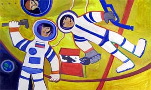 Конспект занятия по художественно-эстетическому развитию (аппликация) во второй младшей группе «На ракете в космос»