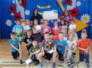 Комбинированное коррекционно-развивающее занятие для детей 5-7 лет «С днем рождения «Калинка»
