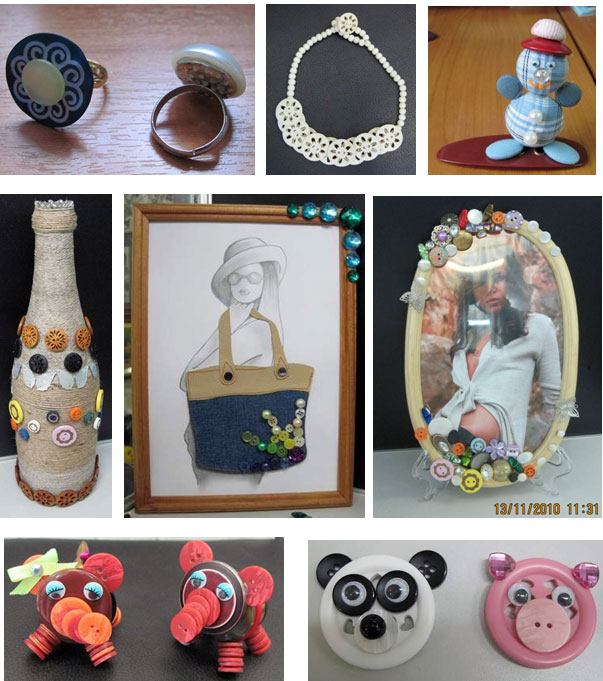 Поделки из пуговиц Поделки из пуговиц